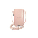Guess Saffiano Strap 6.1&#39;&#39; Bag - Pink