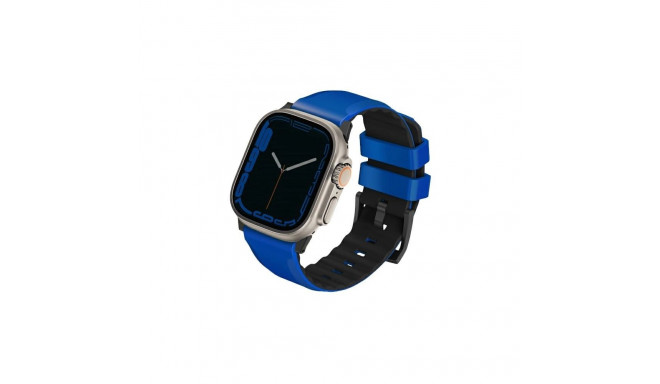Uniq Linus Airosoft Silicone Strap for Apple Watch 1/2/3/4/5/6/7/8/SE/SE2/Ultra 42/44/45/49mm - Blue