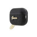 Guess GUAP2GLGSHK AirPods Pro 2 cover black/black Glitter Flake 4G Charm