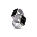 Uniq Revix strap for Apple Watch 1/2/3/4/5/6/7/8/SE/SE2 38/40/41mm - lilac and white