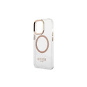 Guess GUHMP13XHTRMD iPhone 13 Pro Max 6.7 "gold / gold hard case Metal Outline Magsafe