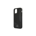 Mercedes MEHCP12SCDOBK iPhone 12 mini 5,4" czarny/black hardcase Leather Perforated Area