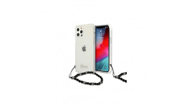 Guess GUHCP12LKPSBK iPhone 12 Pro Max 6.7" Transparent hardcase Black Pearl