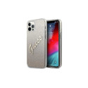 Guess GUHCP12LPCUGLSGO iPhone 12 Pro Max 6.7" gold/gold hardcase Glitter Gradient Script