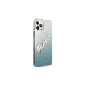 Guess GUHCP12LPCUGLSBL iPhone 12 Pro Max 6.7" blue/blue hardcase Glitter Gradient Script