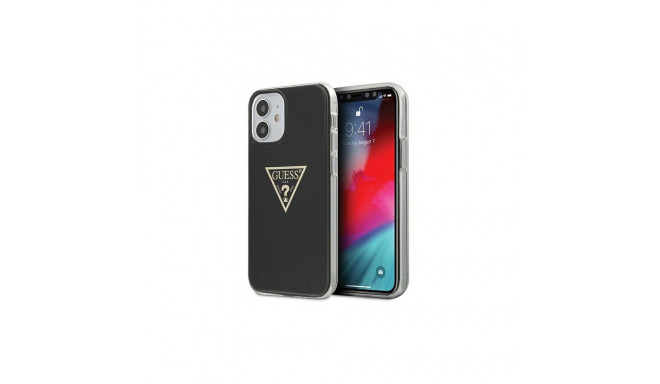 Guess GUHCP12SPCUMPTBK iPhone 12 mini 5.4" black/black hardcase Metallic Collection