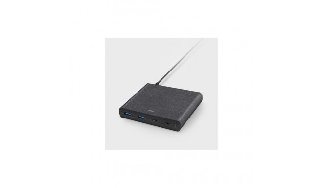 HUB Uniq Surge LITHOS Collective 90W 2xUSB-A QC 3.0 / 2xUSB-C PD 3.0 - black