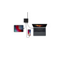 HUB Uniq Surge LITHOS Collective 90W 2xUSB-A QC 3.0 / 2xUSB-C PD 3.0 - black