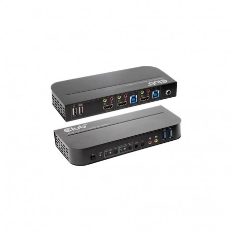 Club 3D HDMI KVM-lüliti kahe HDMI 4K60Hz jaoks