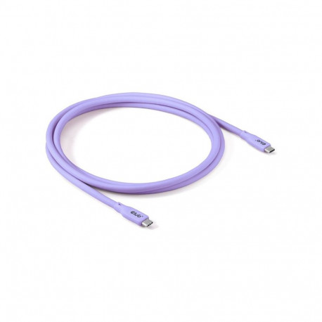 CLUB 3D USB4 Type-C kaabel 20 Gbps/4K60Hz/PD 240W 48V/5A lilla 2m