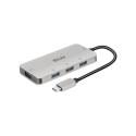 Club 3D USB Gen2 Type-C 10Gbps 4xUSB Type-A alumiiniumkorpusega jaotur