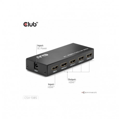 Club 3D 1 kuni 4 HDMI jaotur 4K120Hz