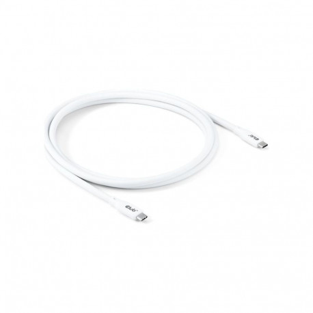 CLUB 3D USB4 Type-C cable 20 Gbps/4K60Hz/PD 240W 48V/5A white 2m