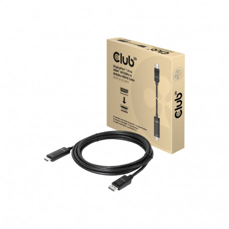 Club 3D DisplayPort 1.4 to HDMI 4K120Hz või 8K60Hz HDR10 kaabel 3m 9.84ft M/M