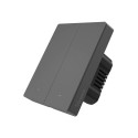 Smart WiFi wall switch SONOFF M5-2C-80 (2-channel, for frame, graphite) Smart WiFi wall switch SONOFF M5-2C-80 (2-channel, for frame, graphite)