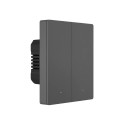 Smart WiFi wall switch SONOFF M5-2C-80 (2-channel, for frame, graphite) Smart WiFi wall switch SONOFF M5-2C-80 (2-channel, for frame, graphite)