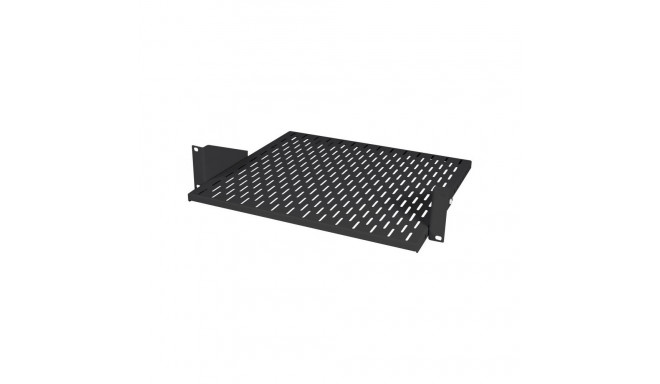Seadmeriiul 19´´ 400mm 2U reguleeritavad kinnitused, max40kg must