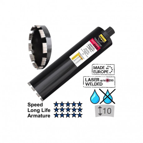 Diamond core bit, DBK 102 x 450 mm, SAMEDIA