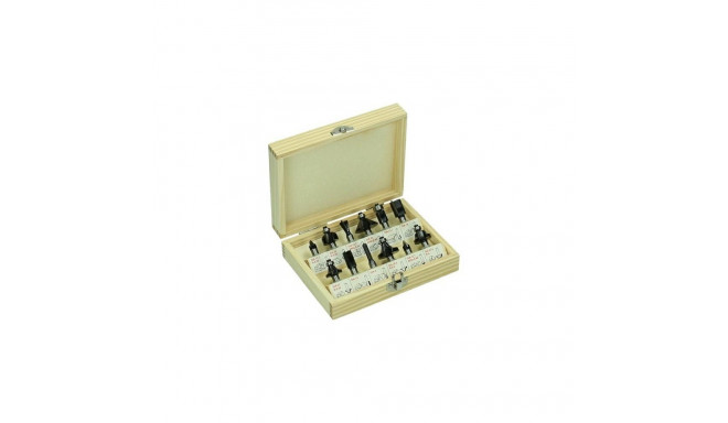 set of 12 router bits, 8mm shank