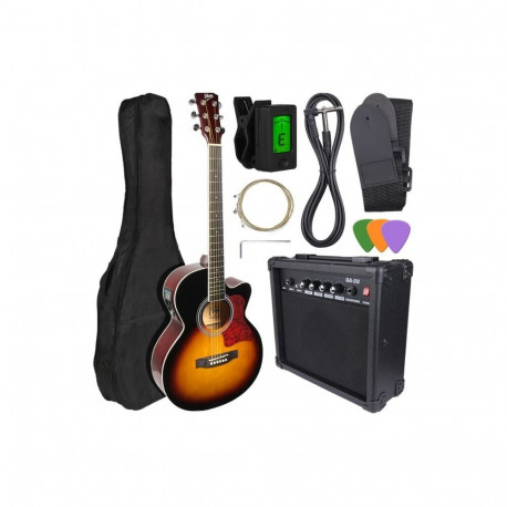 V-TONE EAG SET SB electroacoustic guitar. + amplifier