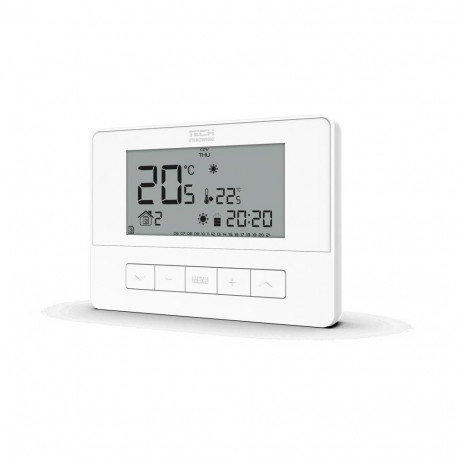 juhtmega ruumikontroller T-4.1 Tech, valge