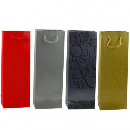 torba kingikott pudelile vein mustriga tekstidega 35 x 12 x 9 cm