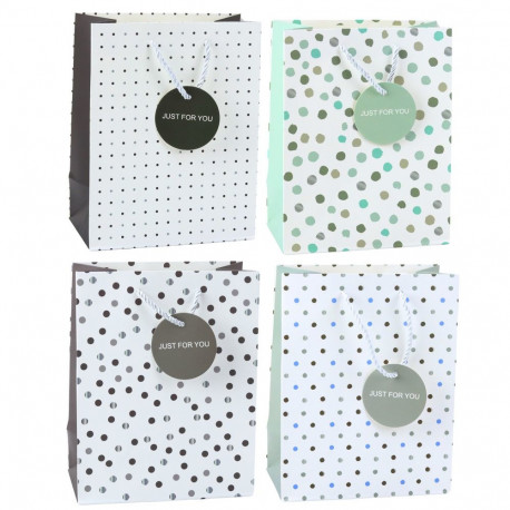 torba kinkekott täppidega kirjaga just for you 23 x 18 x 10,5 cm