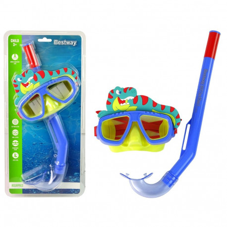 Maska Do Nurkowania Z Rurką Zwierzątka Niebieska Bestway 24059