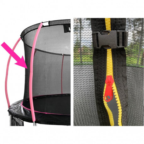 Trampooli sisemine võrk Sport Max 12ft, roosa
