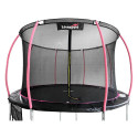 Trampolina LEAN Sport Max 14ft Czarno-Różowa