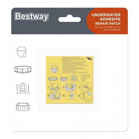 Bestway 62091 veekindlad paranduskohad basseinidele ja täispuhutavatele madratsitele
