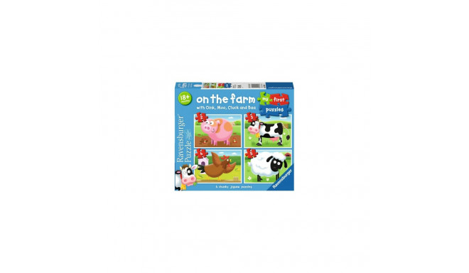 Ravensburger Puzzle 4in1 On the Farm, 2-3-4-5