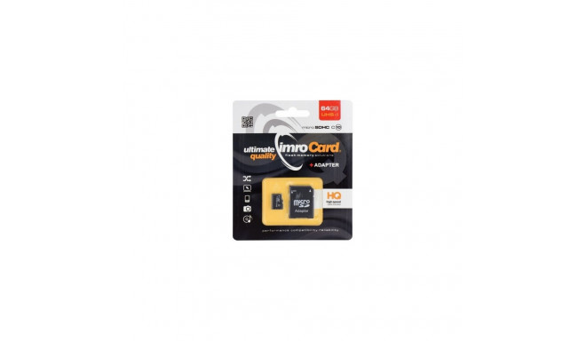 Imro Micro SDHC 64 GB Class U1 PAMIMRSDG0009