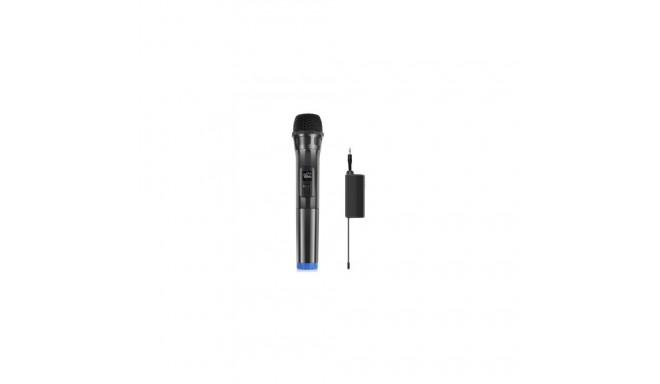 Puluz PU628B UHF Wireless Dynamic Microphone with LED Display(Black)