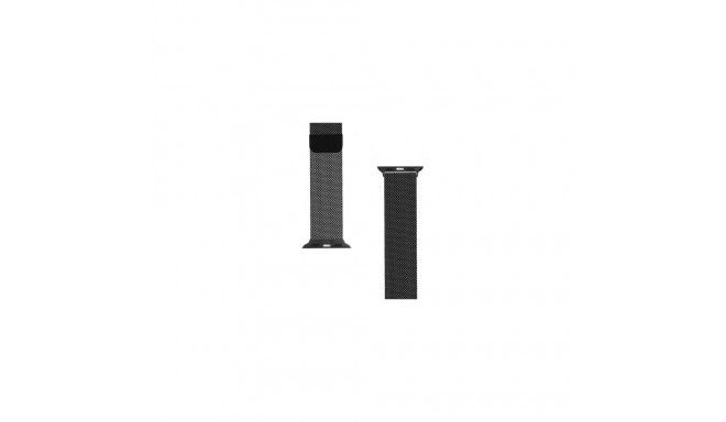 Tactical 42/44/45mm Black 351 Loop Magnetic Stainless Steel Band