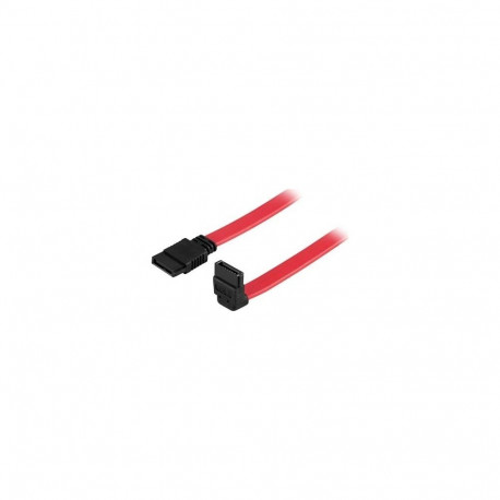 Deltaco SATA-SATA cable 0,5m Red