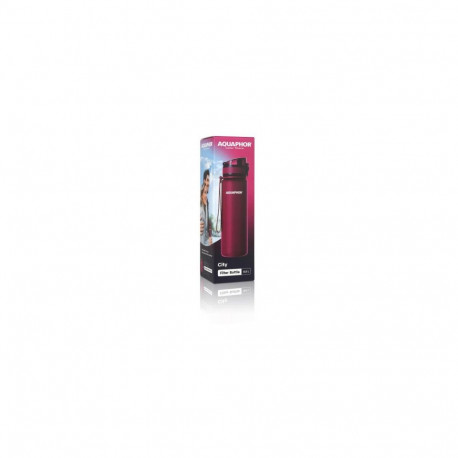 Aquaphor City Filter Bottle, 500 ml Ruby