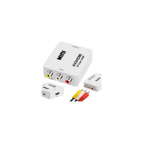 Fusion Accessories RCA - HDMI (+Audio) Converter White