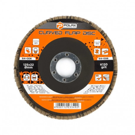 Slīpējamais disks lapiņu 125mm G36, Polax