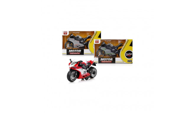 Motorcycle with a friction drive sound light