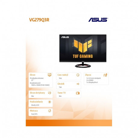 Monitor 27 inch VG279Q3R FHD IPS 180Hz DP HDMIx2