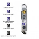 Surge protector Quick Switch 4 sockets 1,5m gray