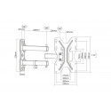 Wall Mount 1xLCD max. 42" max. 30kg