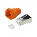 Plug Connector CAT.6 RJ45 100pcs, orange