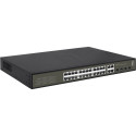 "Switch 24x GE GES-2128P 4xGSFP 19"" 380W 24xPoE+"