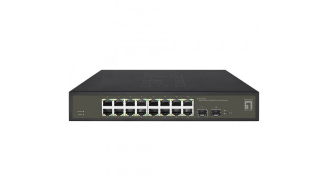 "Switch 16x GE GES-2118 2xGSFP 19"" Hilbert"