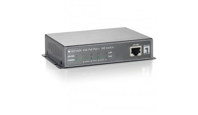 "Switch 5x GE GEP-0520 61.6W 4xPoE+"