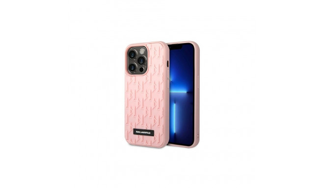 Karl Lagerfeld KLHCP14LRUPKLPP iPhone 14 Pro 6,1" hardcase różowy/pink 3D Monogram