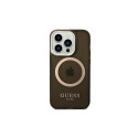 Guess kaitseümbris iPhone 14 Pro 6.1" Gold Outline Translucent MagSafe, must (GUHMP14LHTCMK)