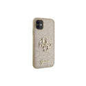 Guess GUHCN61HG4SGD case for iPhone 11 / Xr - gold Glitter Script Big 4G